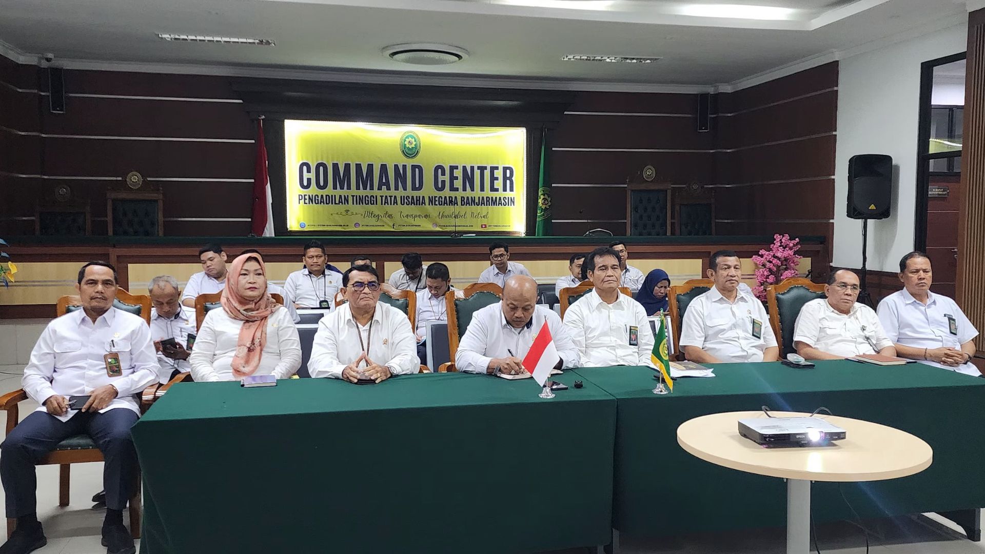 Pembinaan Oleh Direktur Jenderal Badan Peradilan Militer dan Tata Usaha Negara secara Daring