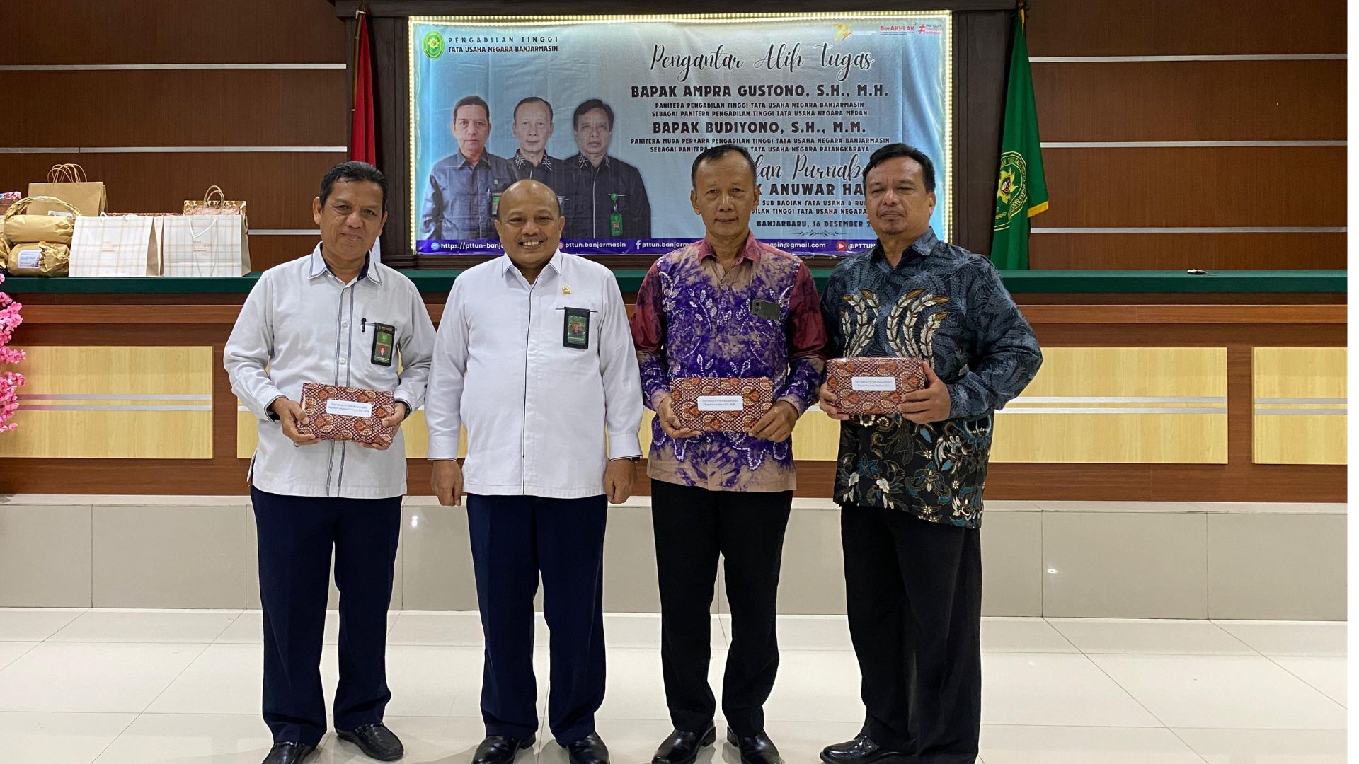 Pengantar Alih Tugas dan Pelepasan Purnabakti Pengadilan Tinggi Tata Usaha Negara Banjarmasin