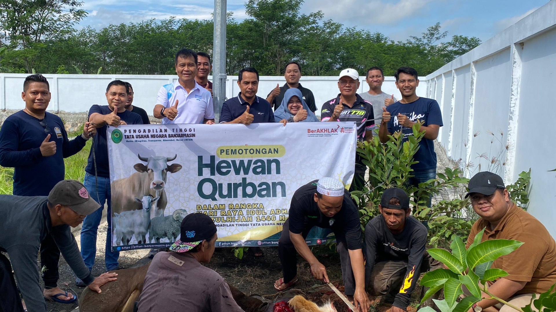 Pengadilan Tinggi Tata Usaha Negara Banjarmasin Gelar Kegiatan Qurban Dalam Rangka Hari Raya Idul Adha 1446 H