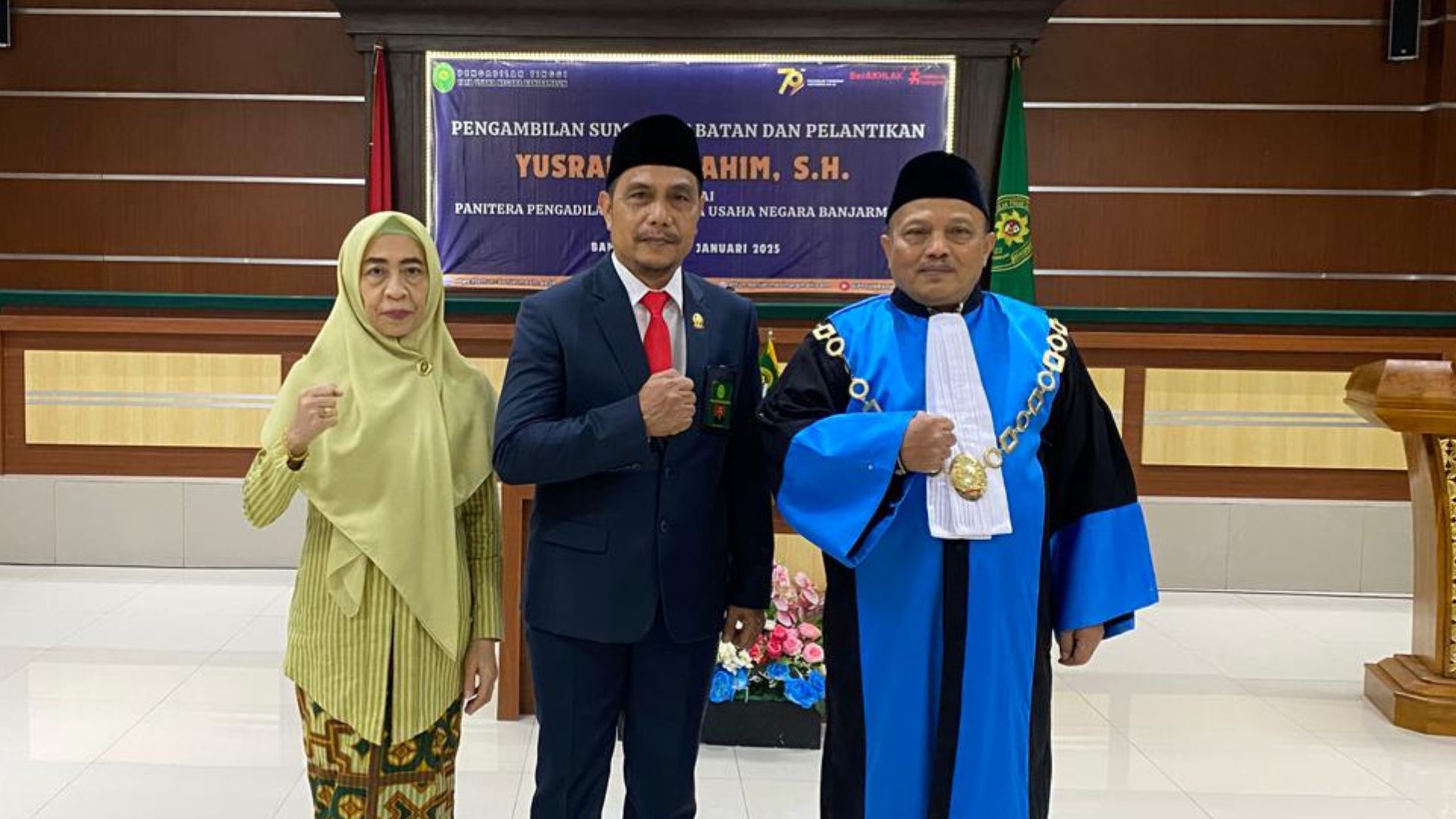 Pengambilan Sumpah Jabatan dan Pelantikan Jabatan Panitera pada Pengadilan Tinggi Tata Usaha Negara Banjarmasin