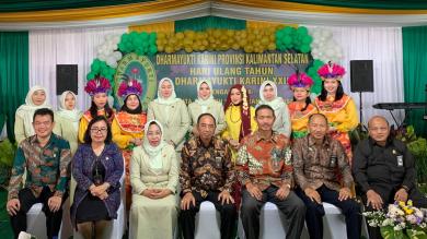 Dharmayukti Karini Provinsi Kalimantan Selatan mengadakan Hari Ulang Tahun Dharmayukti Karini XXII