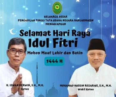 Selamat Idul Fitri 1444 H