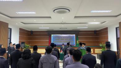 Ketua Pengadilan Tinggi TUN Banjarmasin Lantik Dua Pejabat Struktural di Lingkungan Pengadilan Tinggi TUN Banjarmasin